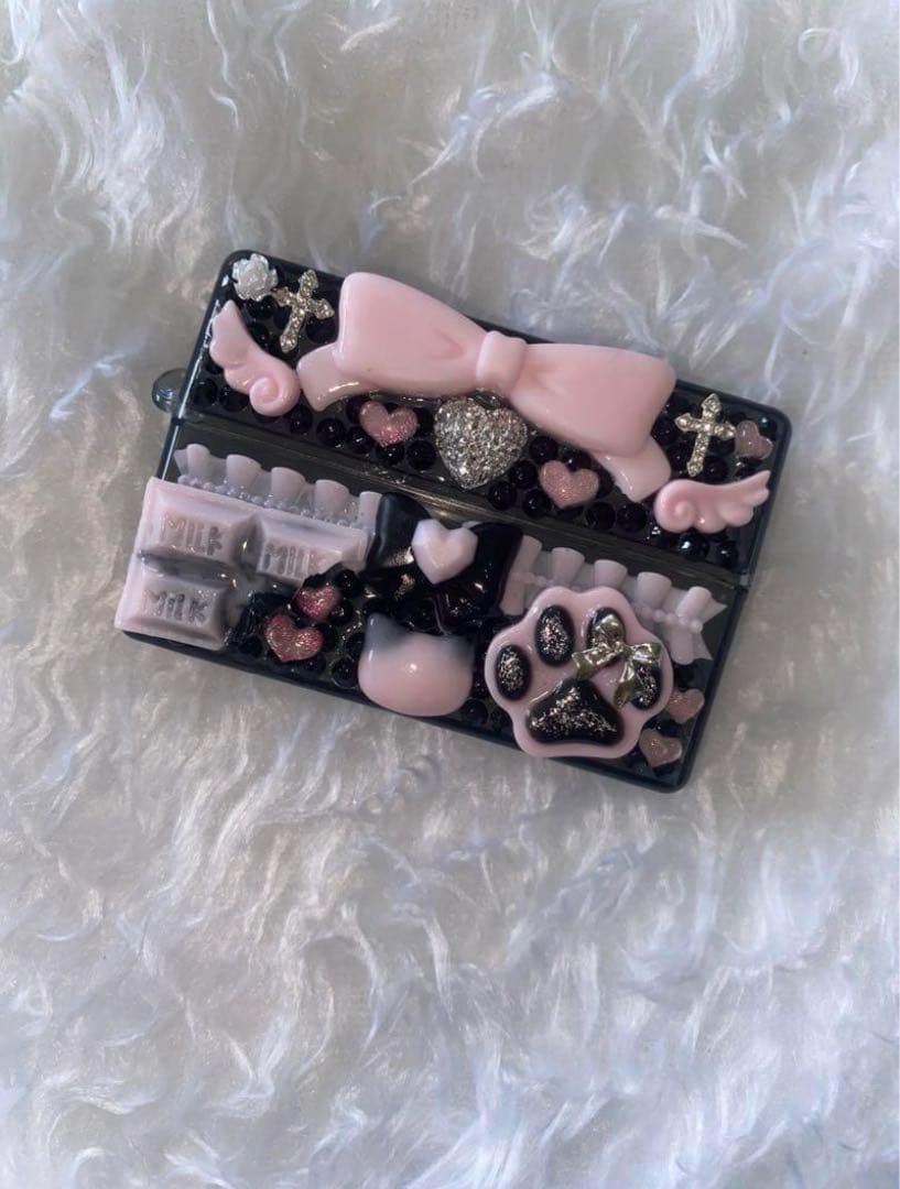 3点おまとめ スケルトンケースデコiQOSケースデコヒートスティックケースデコ