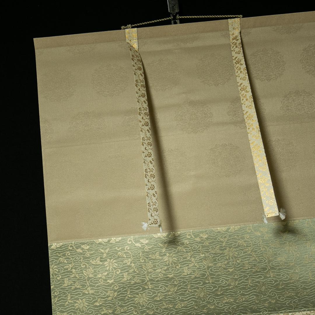 掛軸-1744　酒井抱一　七草図　印刷工芸作品