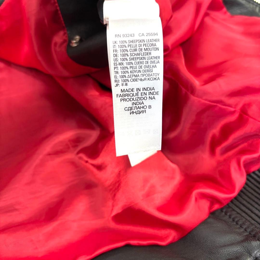 メカサイズ！XXL！ ディーゼル ラムレザー シングル ライダース