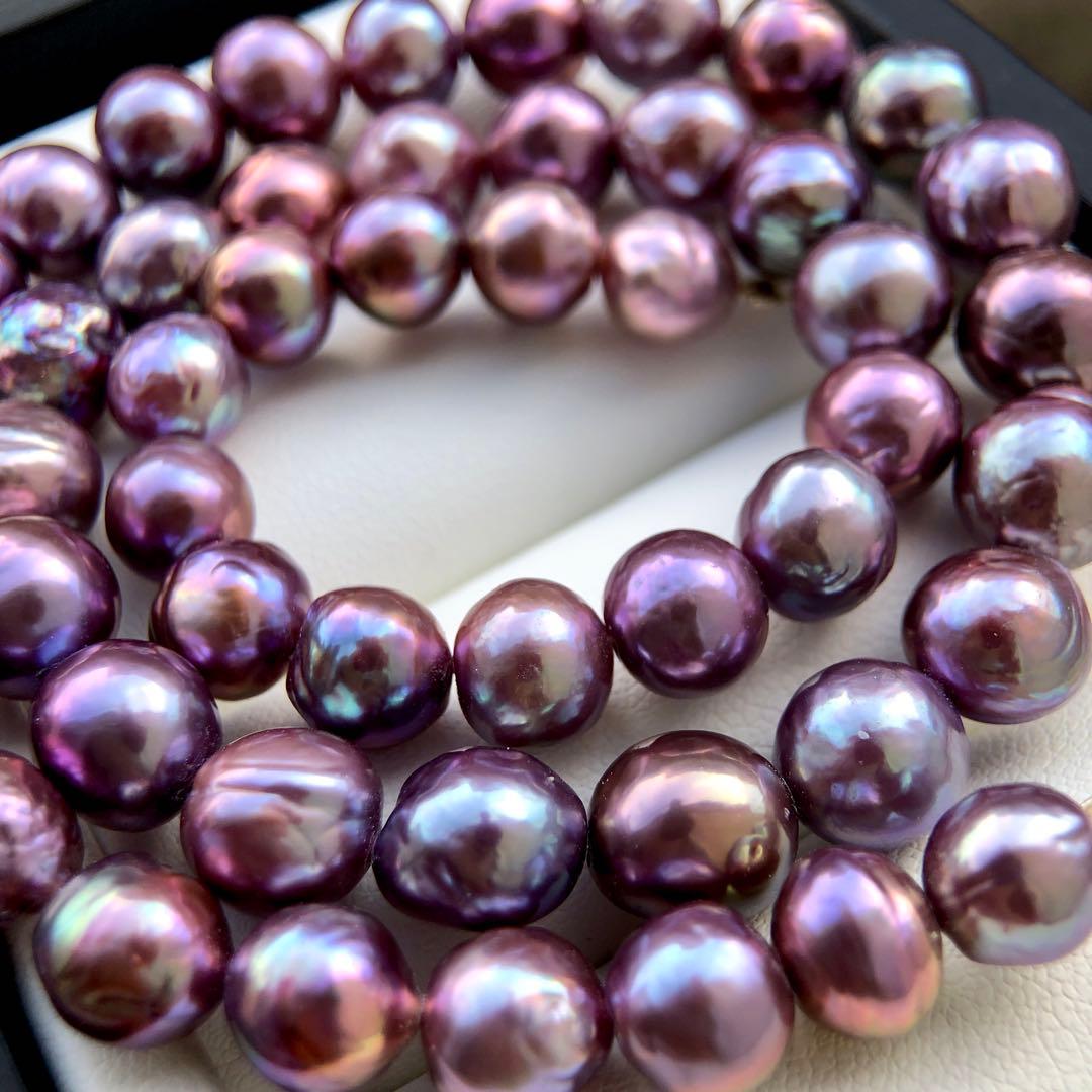 土下座チョコレート様専用バロックパール マルチカラー ネックレス連材