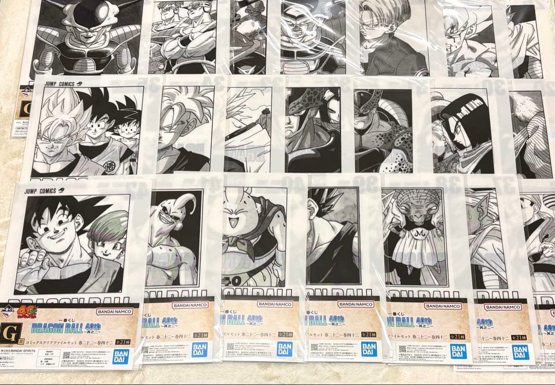 一番くじDRAGON BALL40th～其之二～ G賞クリアファイルコンプセット 新品 一番くじ ドラゴンボール 40th 其之二 G賞 クリアファイル 2種