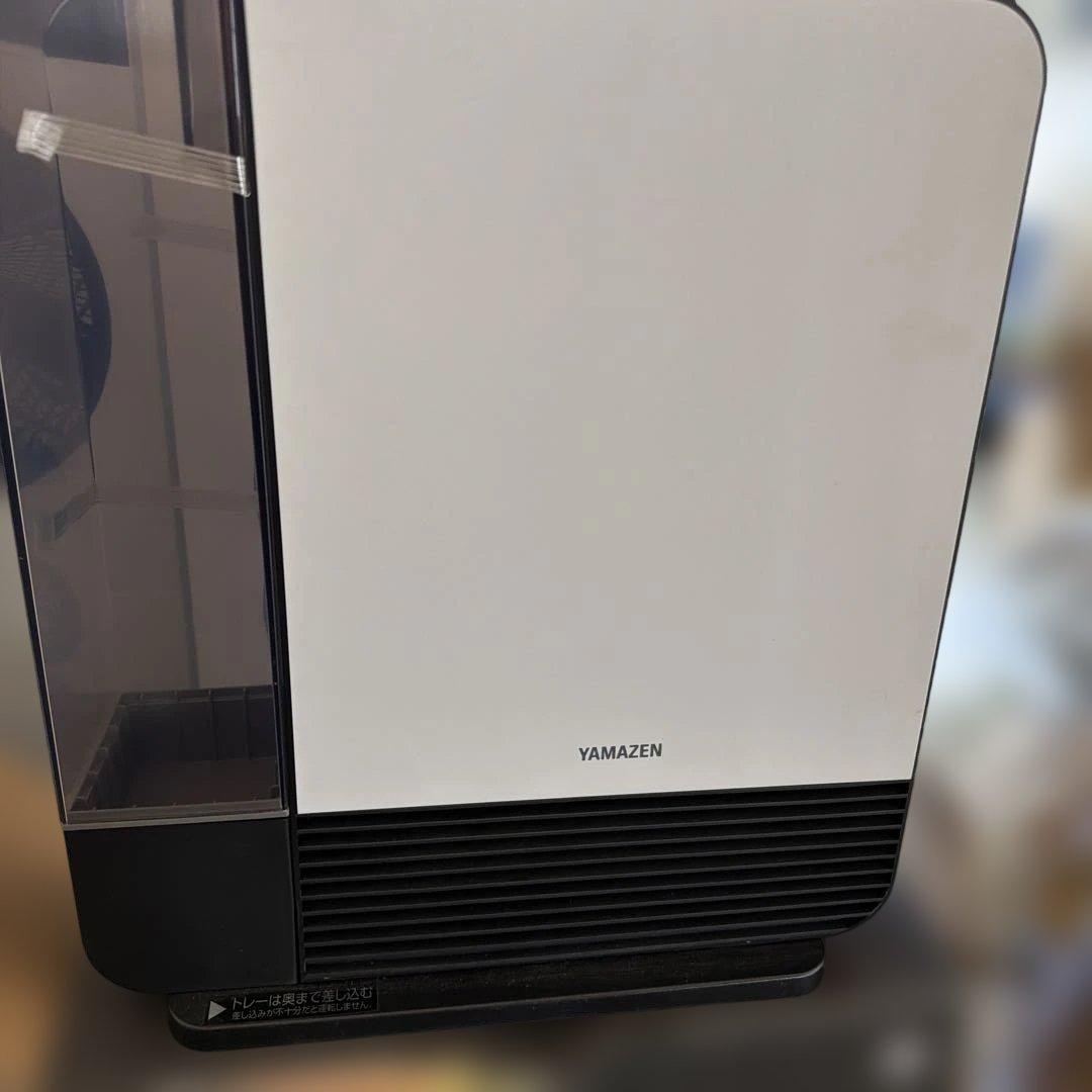 山善] 大風量 セラミックヒーター 加湿機能搭載 DKF-M121(W)