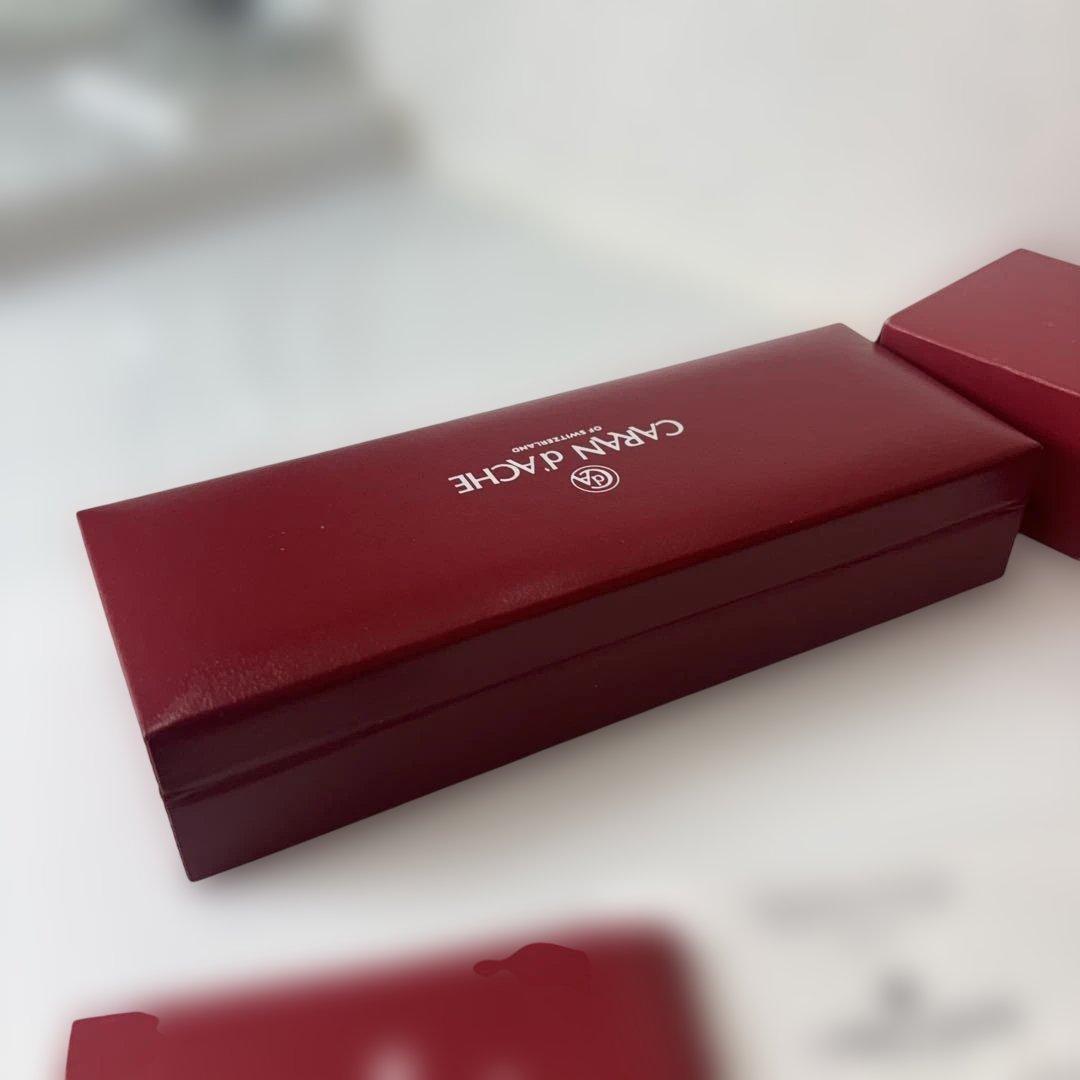 匿名発送カランダッシュ エクリドール シェブロン ノック式 ゴールドカラー美品