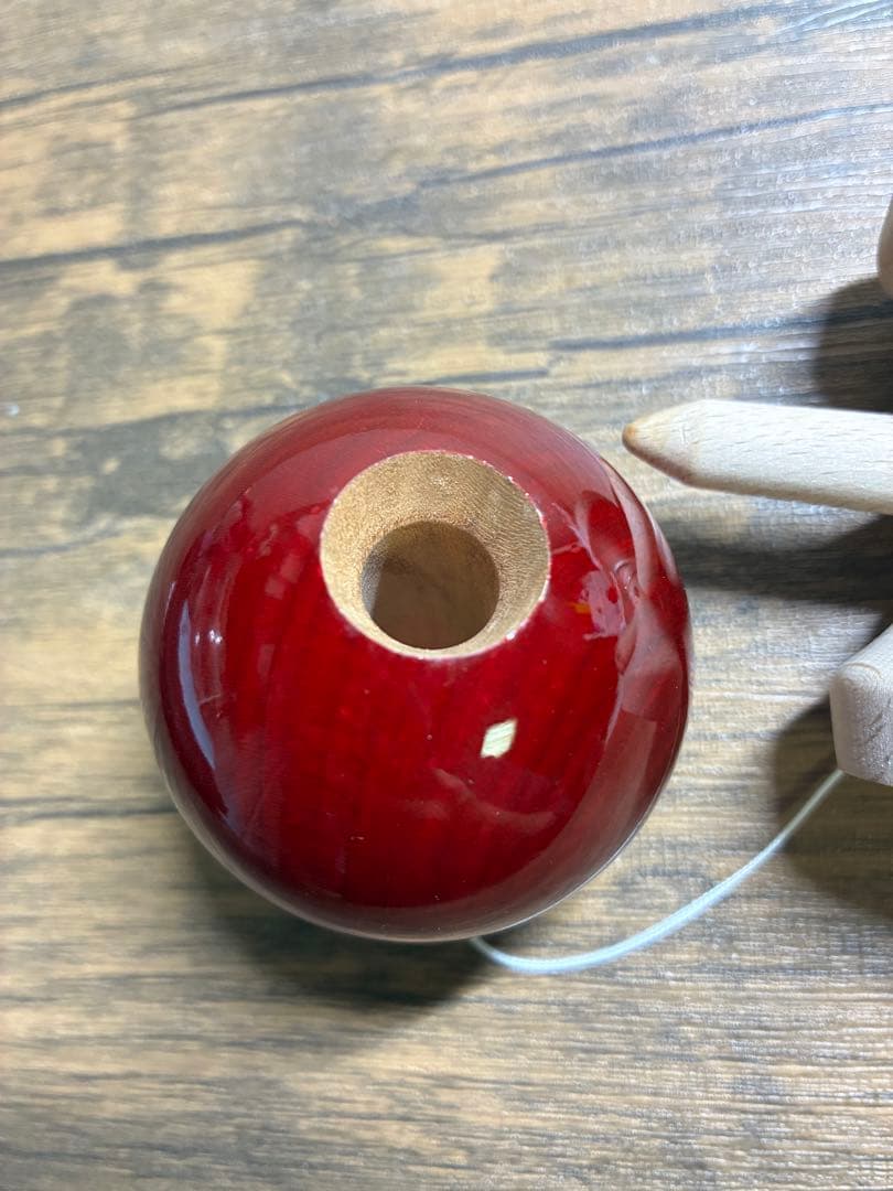 り*ん様 山形工房 けん玉 夢元 ワインレッド