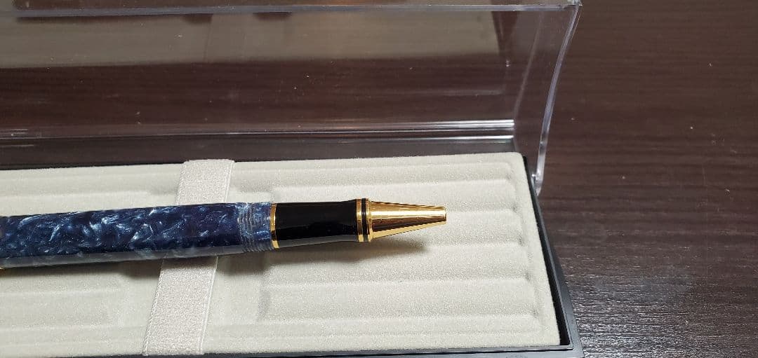 ローラーボール パーカー デュオフォールド マーブルブルー パーカー