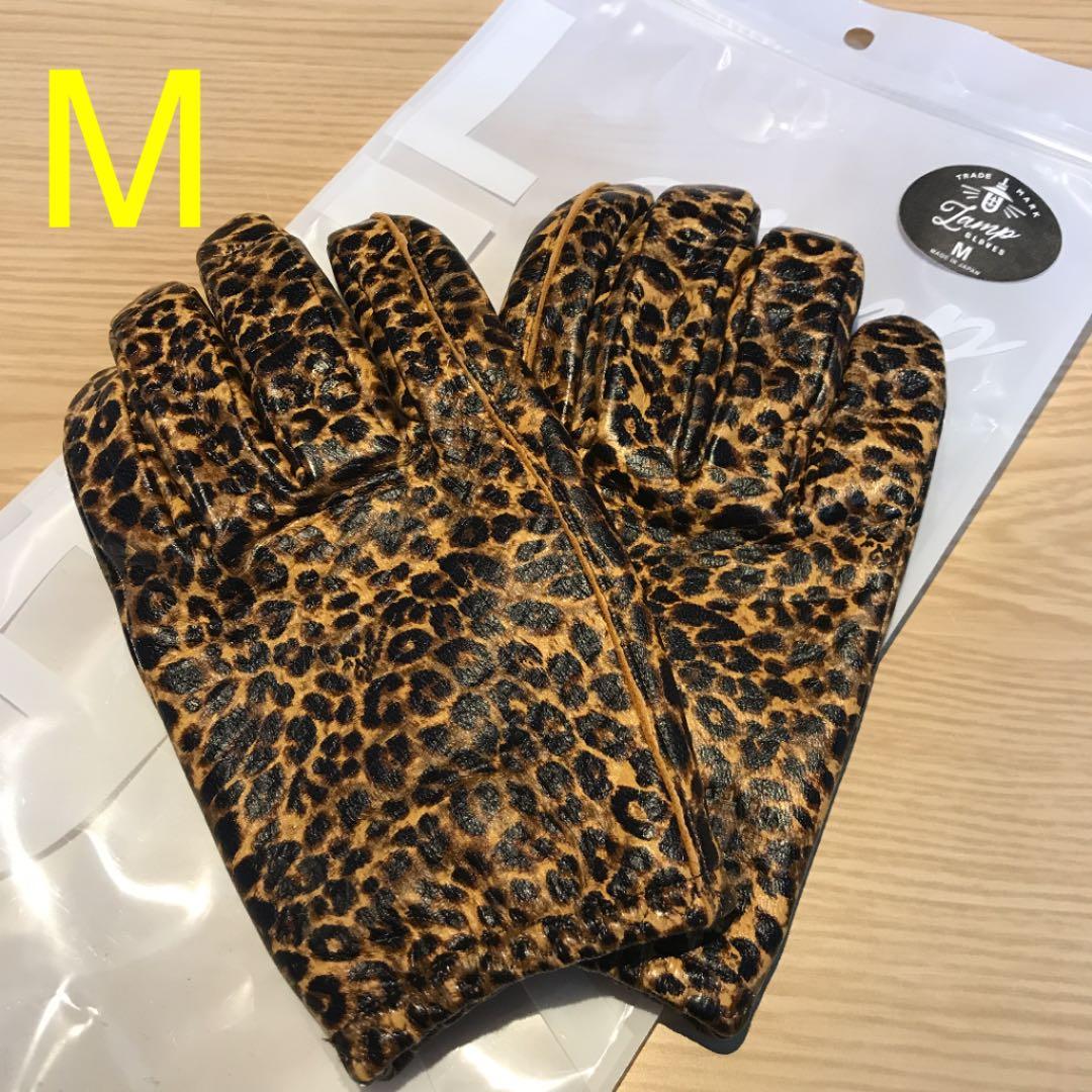 LAMP GLOVES SHORTY LEOPARDランプグローブス Mサイズ LAMP GLOVES
