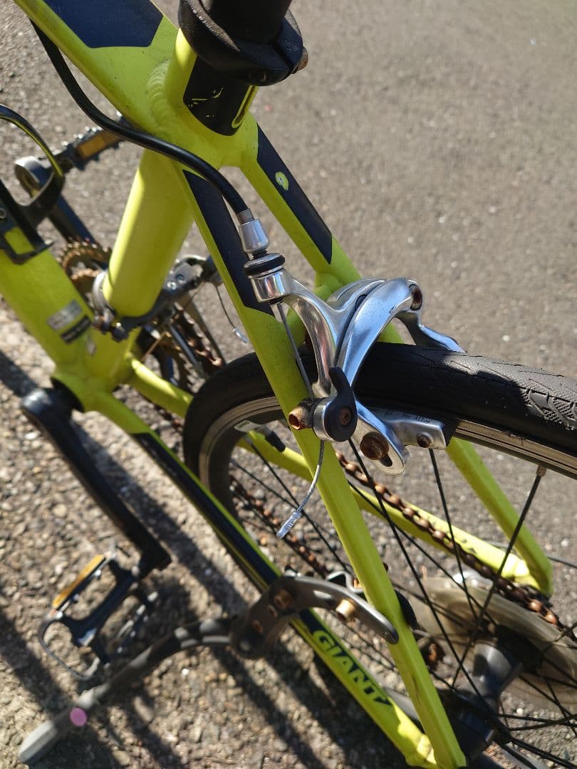 現状品要修理 GIANT TCR エスポワール ジュニア ロードバイク イエロー