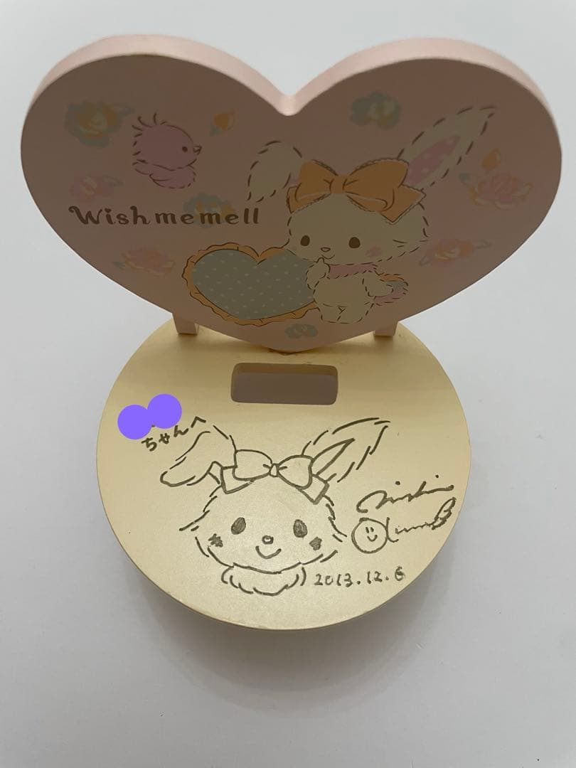 ウィッシュミーメル モバイルスタンド 奥村心雪さん 直筆サイン