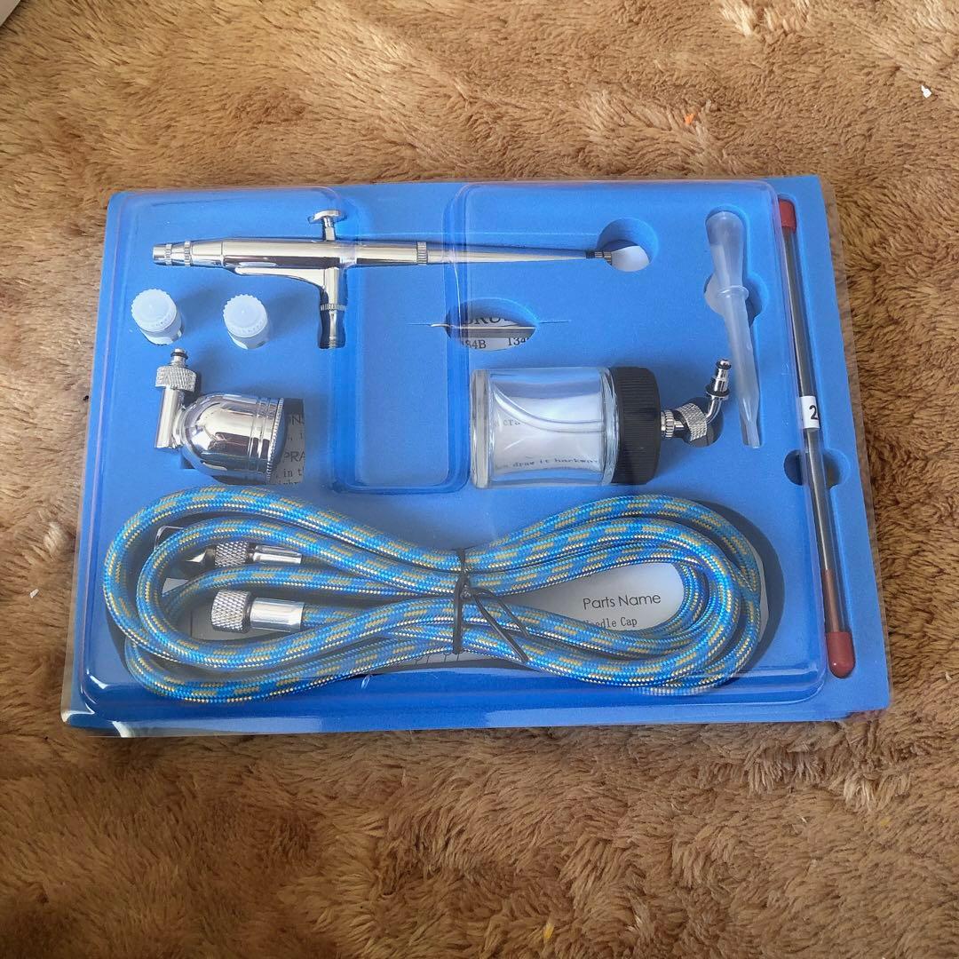 エアブラシキット 重力フィードデュアルアクションエアブラシキット ニードル