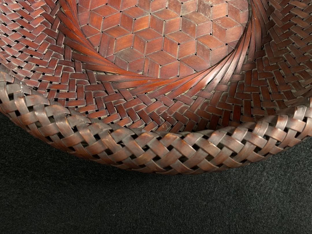 田辺竹雲斎造 竹籠 菓子籠 竹細工 茶道具 煎茶道具 径約28cm - メルカリ