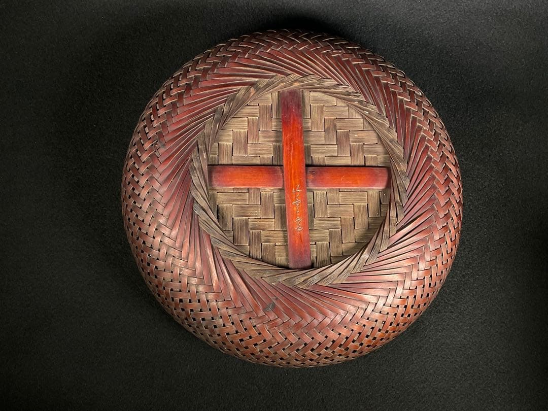 田辺竹雲斎造 竹籠 菓子籠 竹細工 茶道具 煎茶道具 径約28cm - メルカリ