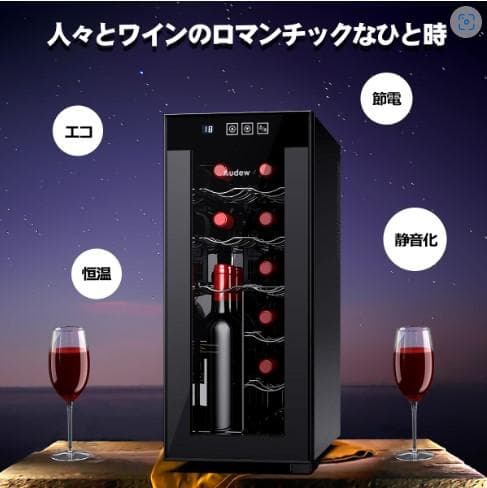 ale 新品 12本収納 ワインセラー ペルチェ静音式　縦置き横置き対応