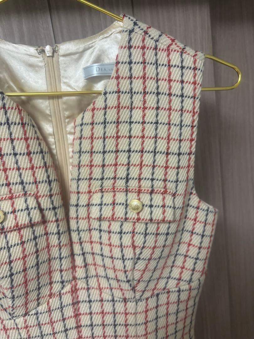 DEA チェック柄ドレス