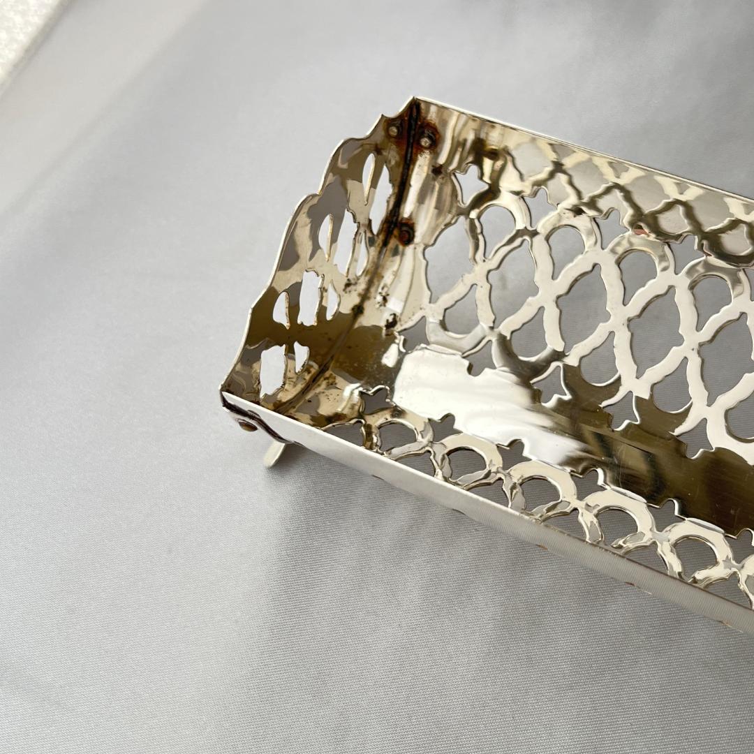 【英国】マカロンスタンド / ビスケットホルダー 【シルバープレート】