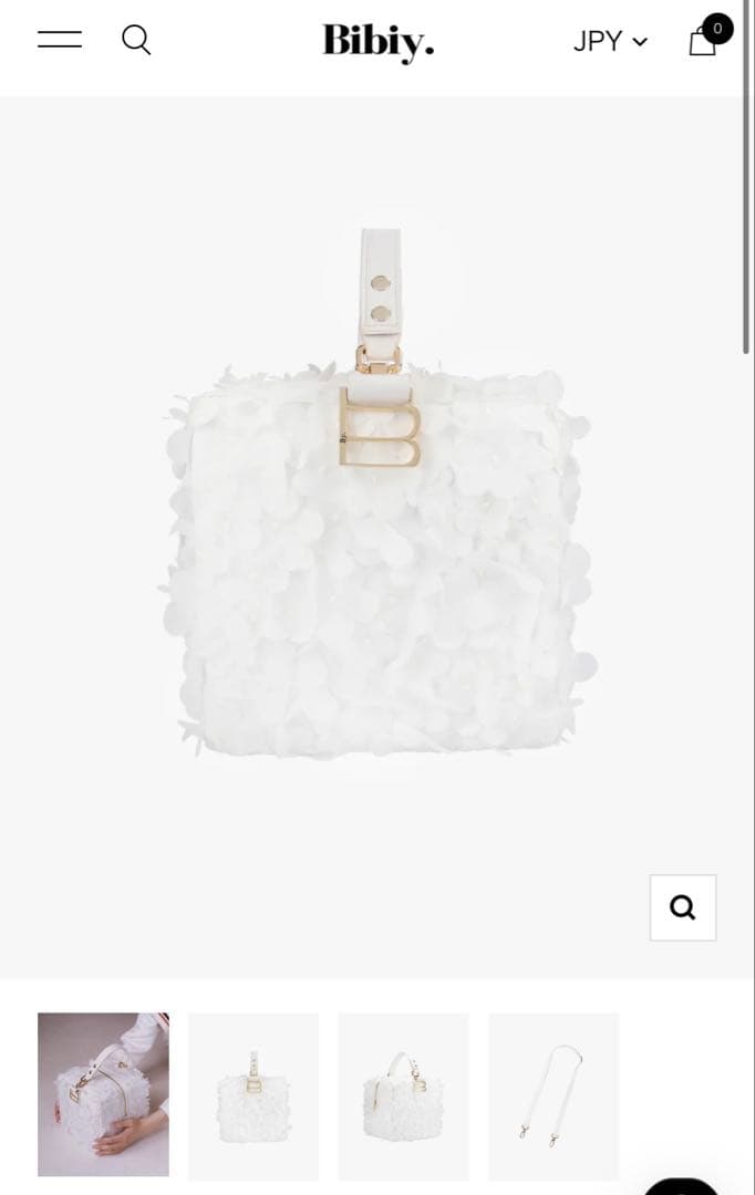 bibiy B. FLORET BOX BAGタグあり