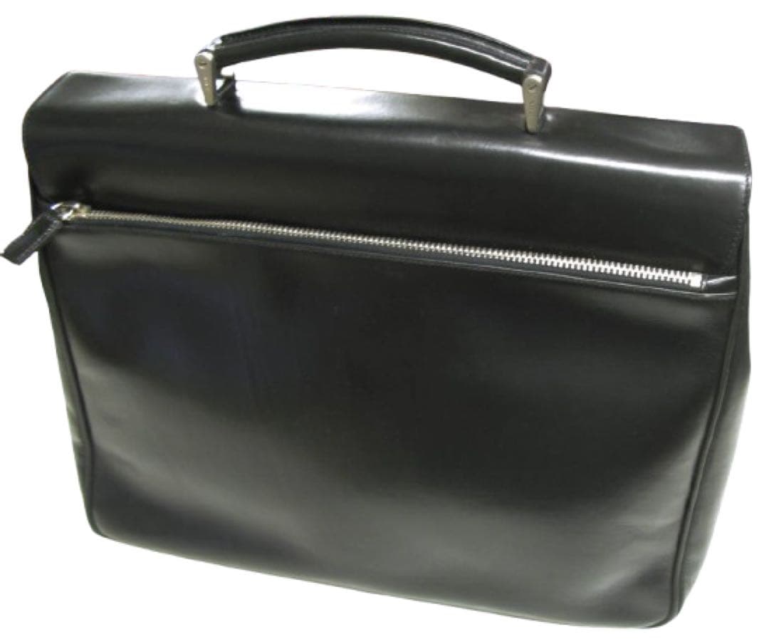 イタリア製正規品【PRADA】名作オールレザーブリーフケース ドクターズバッグ