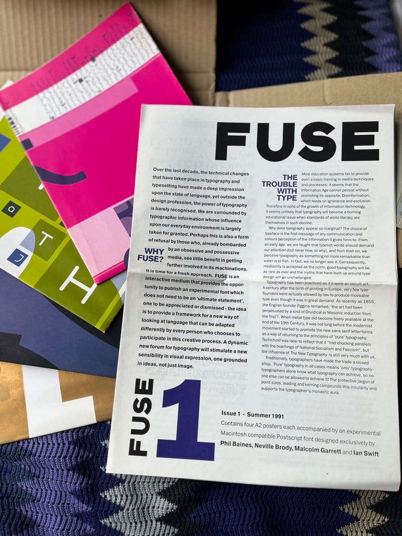 FUSE issue 1 デジタルフォントマガジン