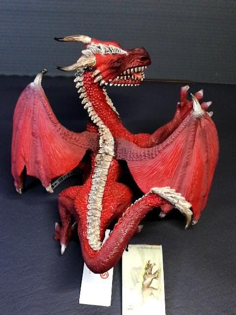 正規品タグ付き シュライヒ エルド ドラゴン (ウォリアー) 口開閉ギミック付き