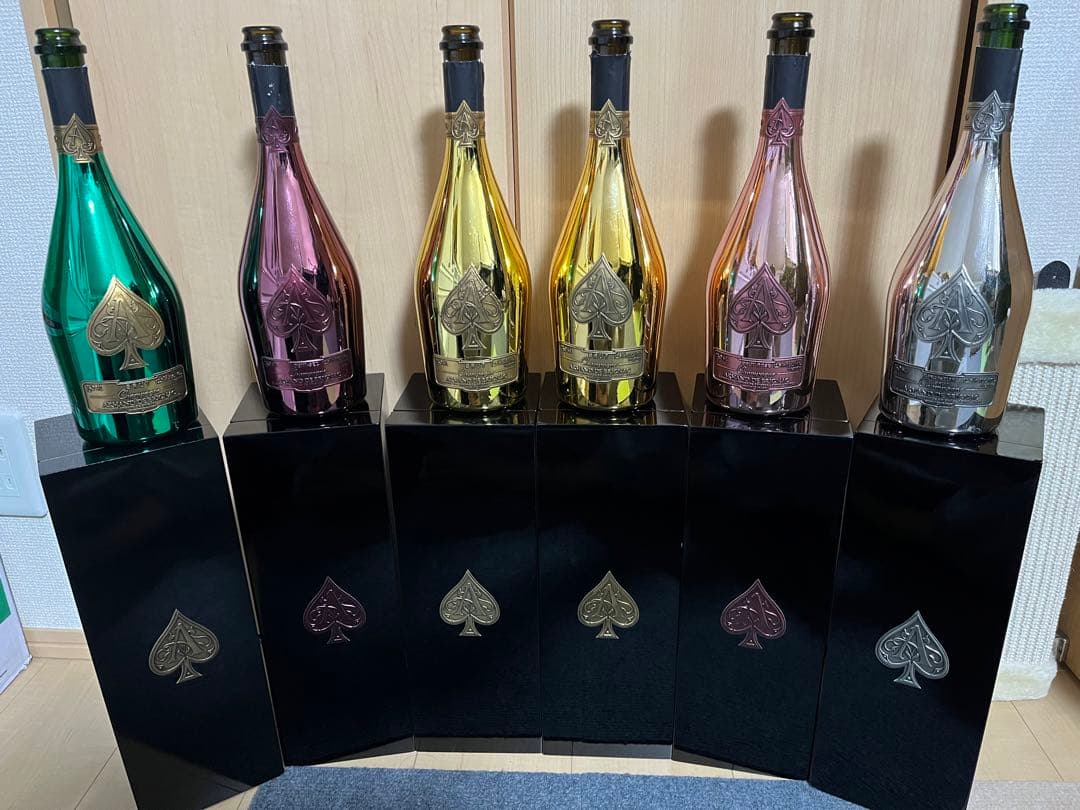Armand de Brignac ANGELシャンパン 空瓶 化粧箱6セット エンジェル