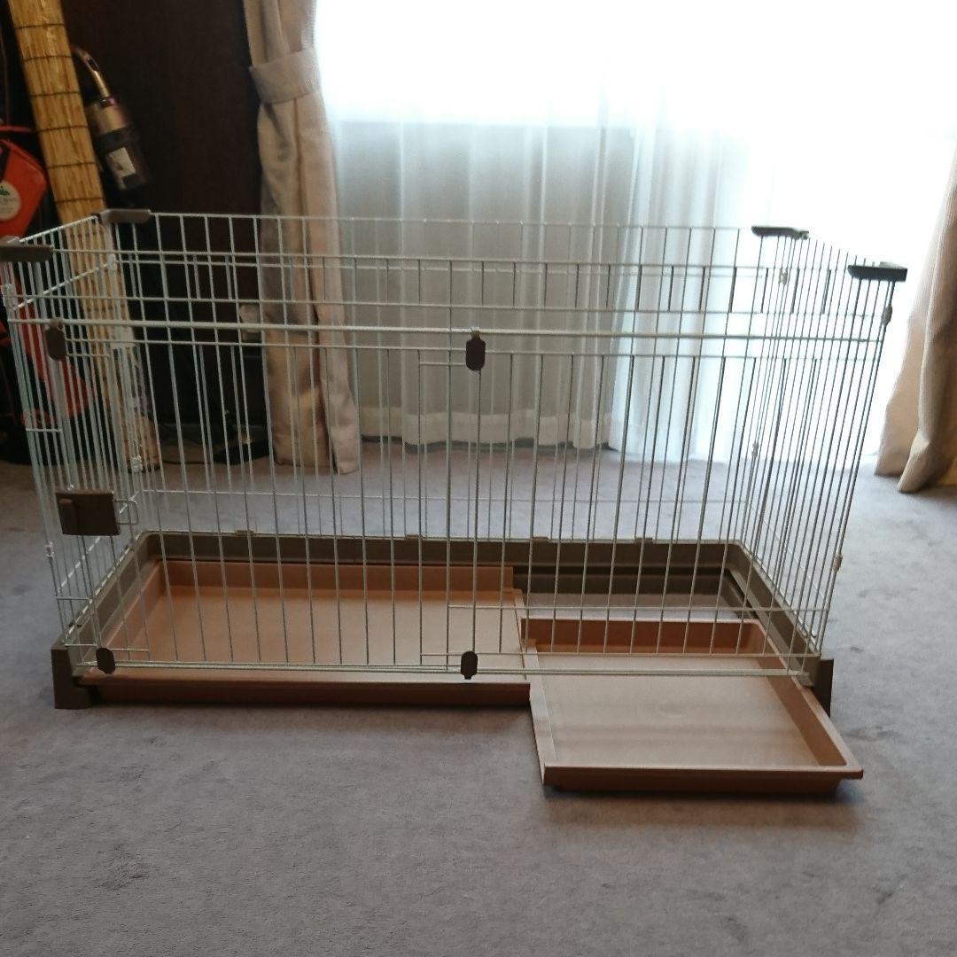 超小型犬・小型犬用サークル Lサイズ ブラウン