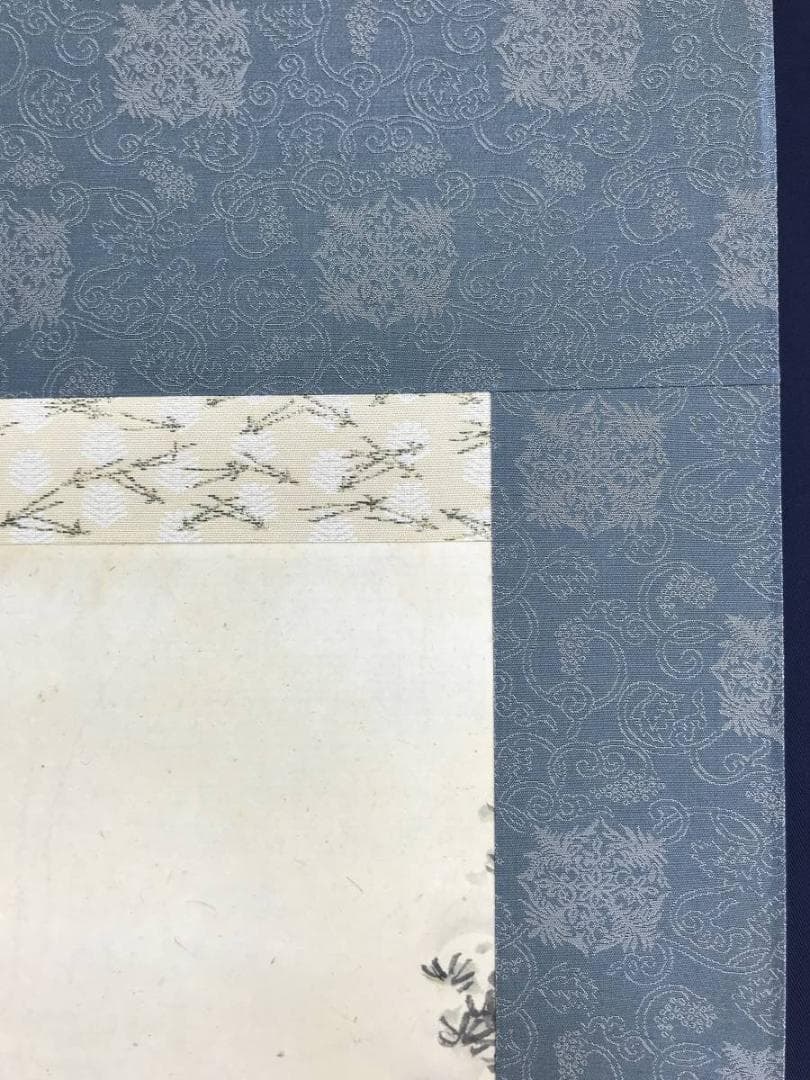 【模写】春木南溟/雪中田家図/山水図/雪景山水図/掛軸/名家伝来/AD-364