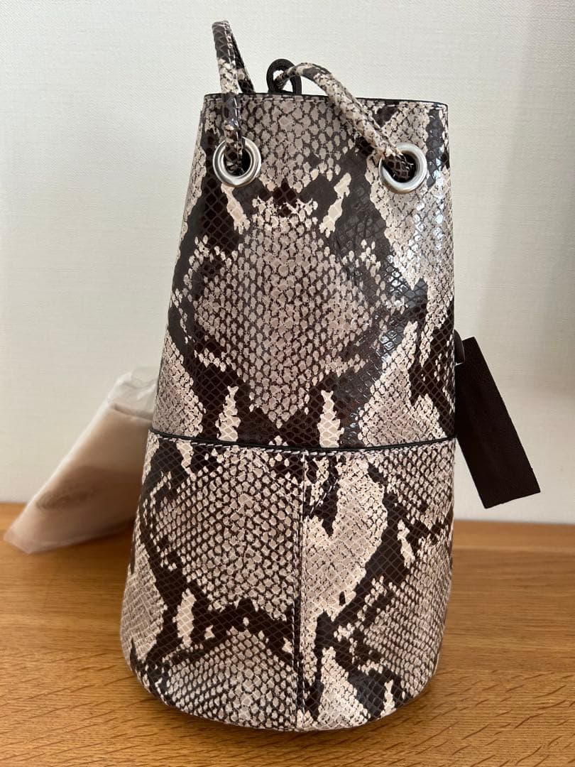 未使用 marco masi マルコマージ パイソン レザーバッグ　ハンドバッグ