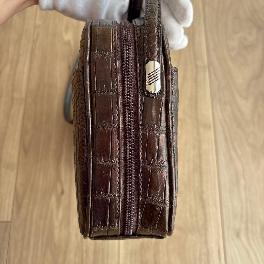 【新品未使用】YAMAGUCHI クロコダイル ショルダーバッグ JRA認定