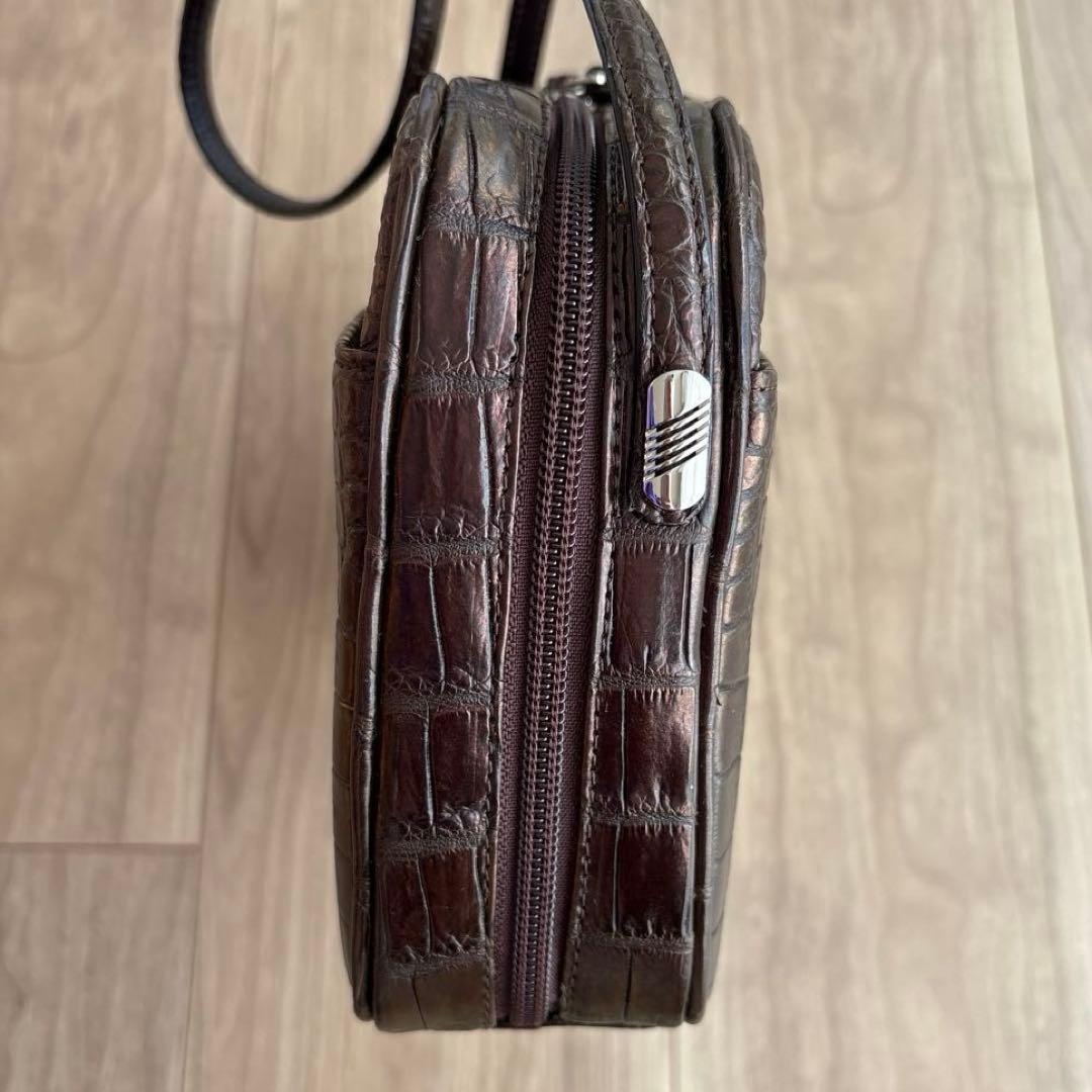 【新品未使用】YAMAGUCHI クロコダイル ショルダーバッグ JRA認定