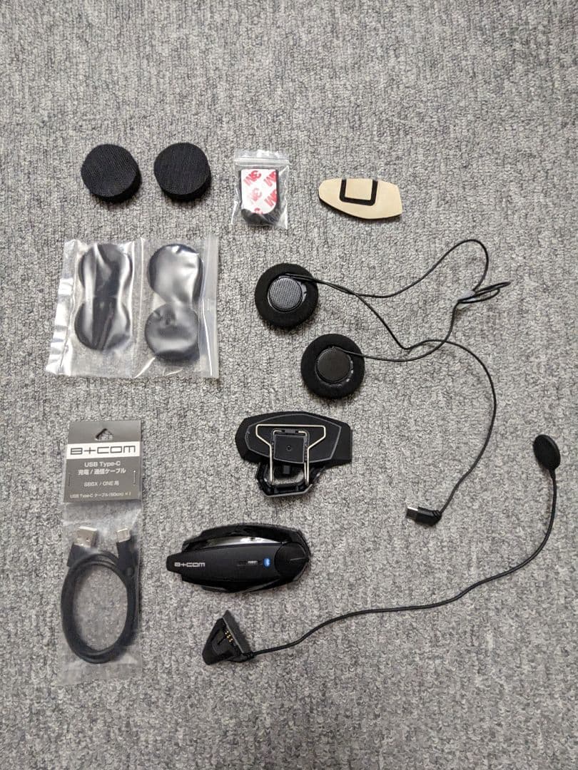 B+COM ONE ワイヤーマイクUNIT BLACK ビーコム ワン 【未使用】B+COM ONE