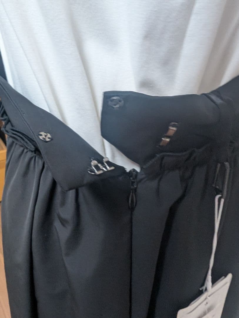 (未使用タグ付き) エムズグレイシー　40 黒フレアスカート