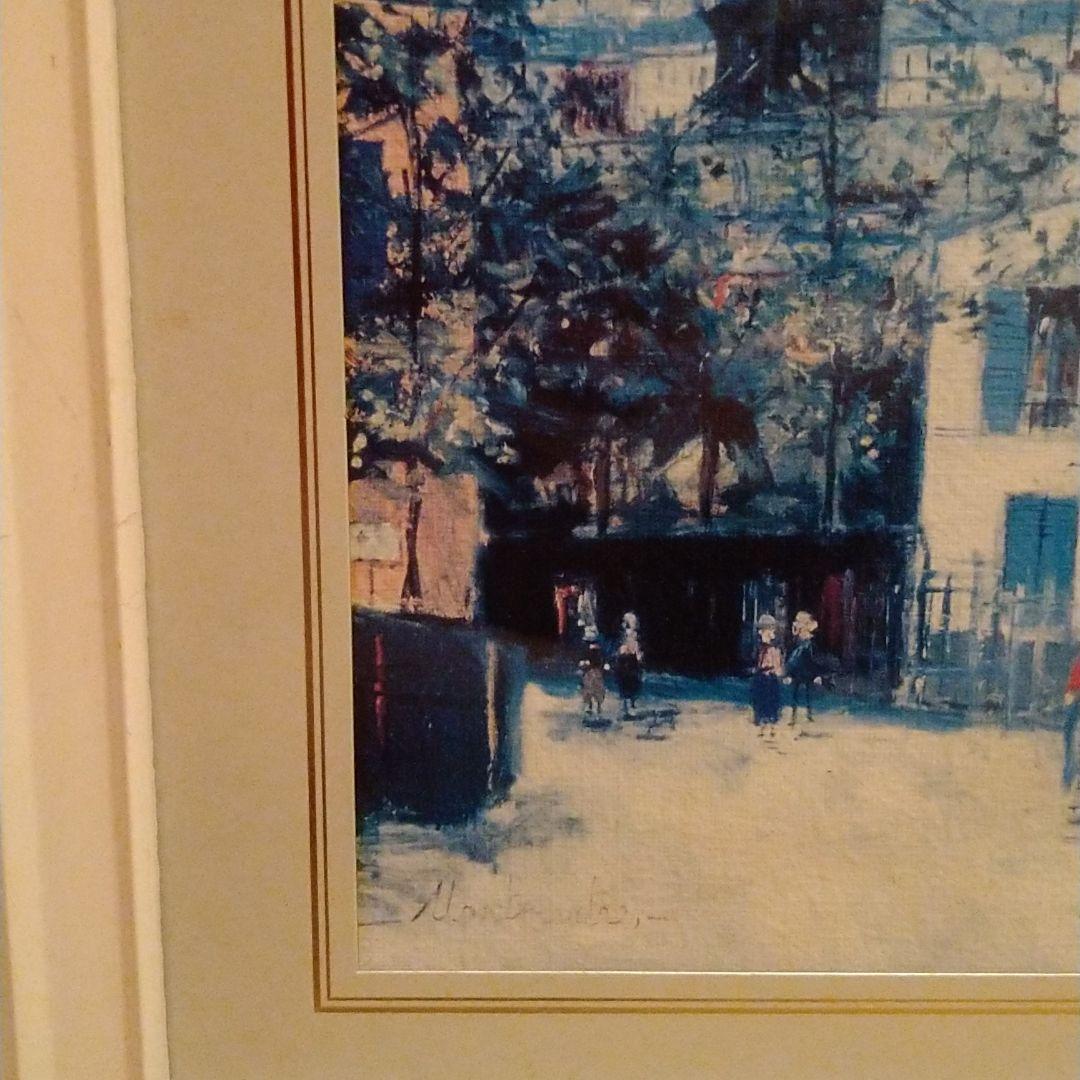 モーリス ユトリロ 絵 縦18センチ横22センチ モーリス ユトリロ 絵 縦