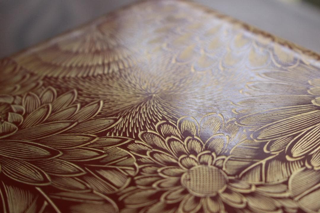 小傷あり！上質朱漆に極上菊詰沈金の映える輪島塗二段重（検重箱お重