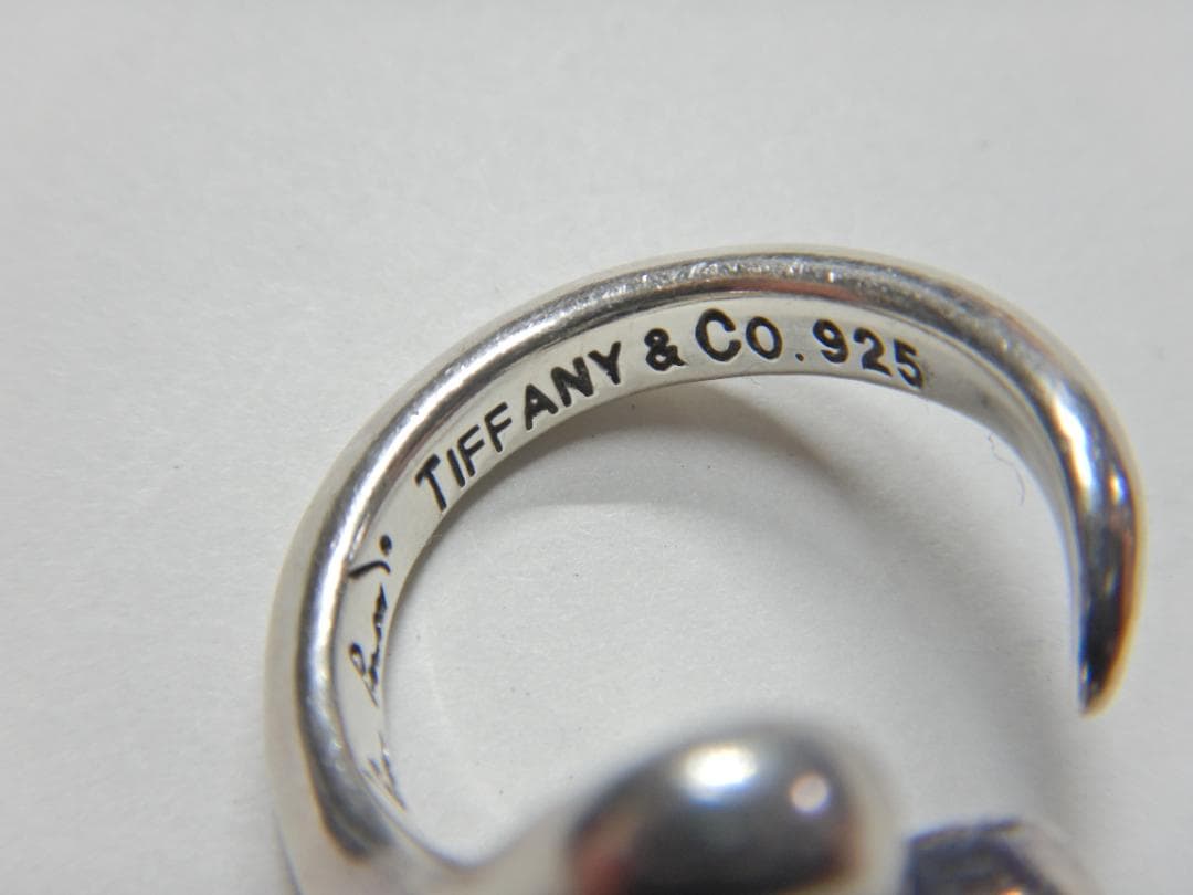 う*い様 ティファニー オープンハート シルバーリング SV925 10号