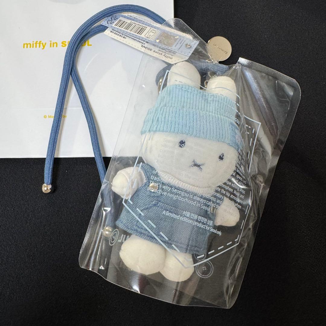 新品　ミッフィー デニム　マスコット 3体セット　ショッパー付　韓国限定　聖水②