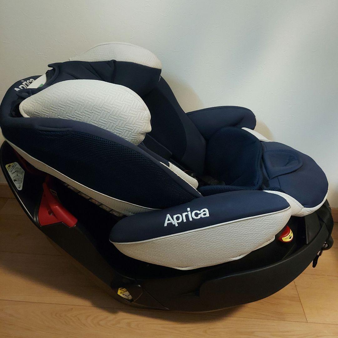 【美品肩ベルト新品付】ApricaフラディアグロウDX ベッド型チャイルドシート