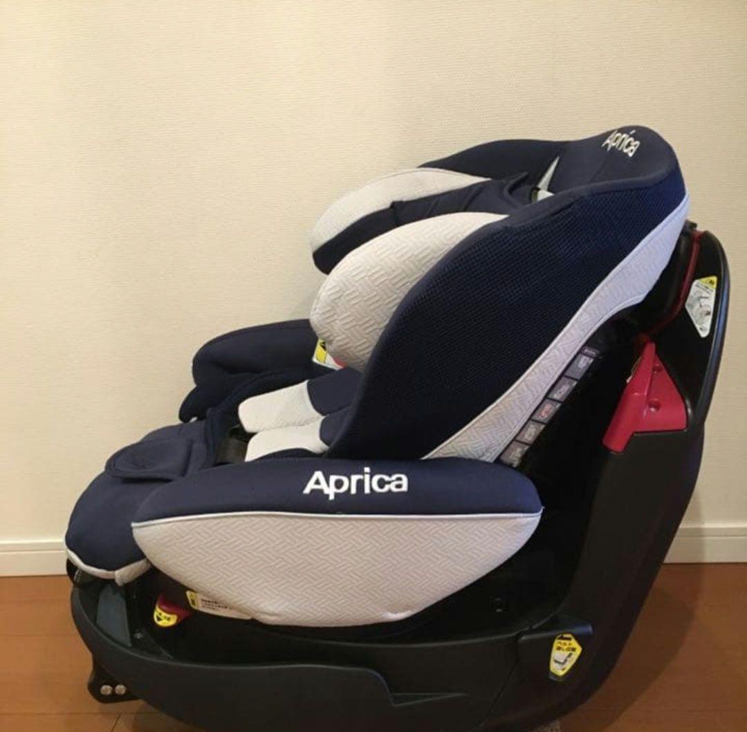 【美品肩ベルト新品付】ApricaフラディアグロウDX ベッド型チャイルドシート