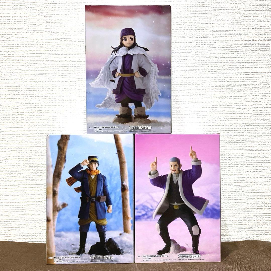 ゴールデンカムイ】杉元佐一 アシリパ 白石由竹 フィギュアセット