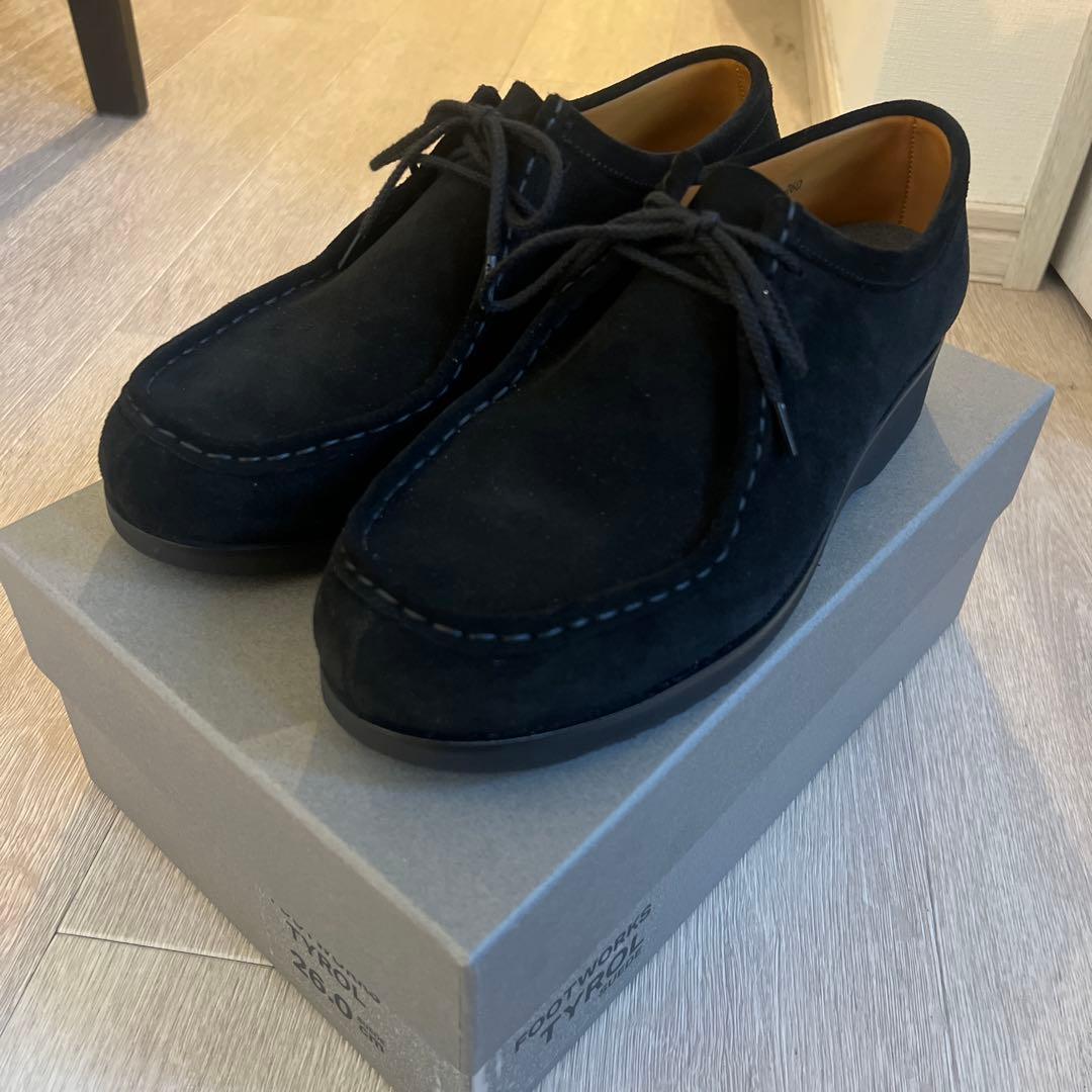 Footworksチロリアンスエード　ブラック26.0 新品未使用試着のみ