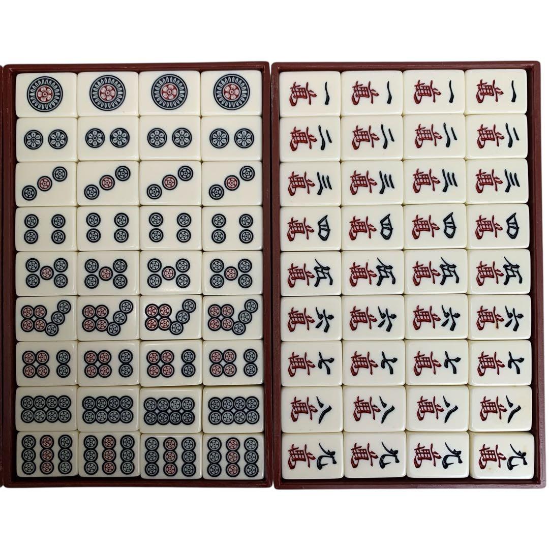 任天堂ヤクマン 麻雀牌セット 重量牌 希少 役満　ダイヤ牌 JUNK MAT付