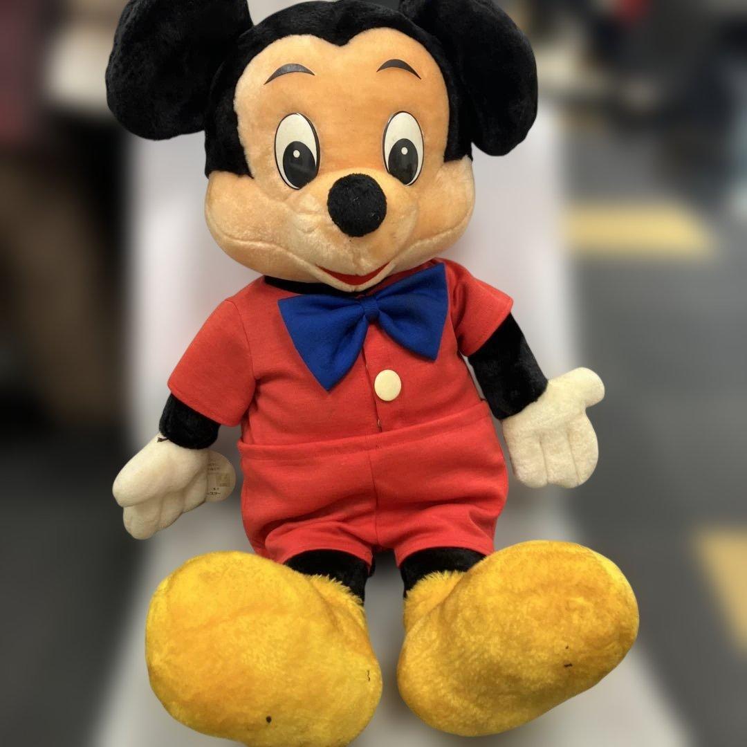 昭和レトロ ヴィンテージ ミッキーマウス 特大 ぬいぐるみ - メルカリ