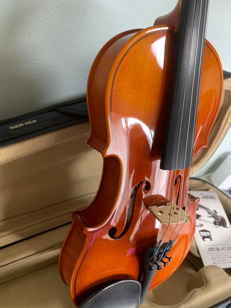 専用出品 SUZUKI バイオリン No200e 1/4 スズキ弓 肩当て 松脂
