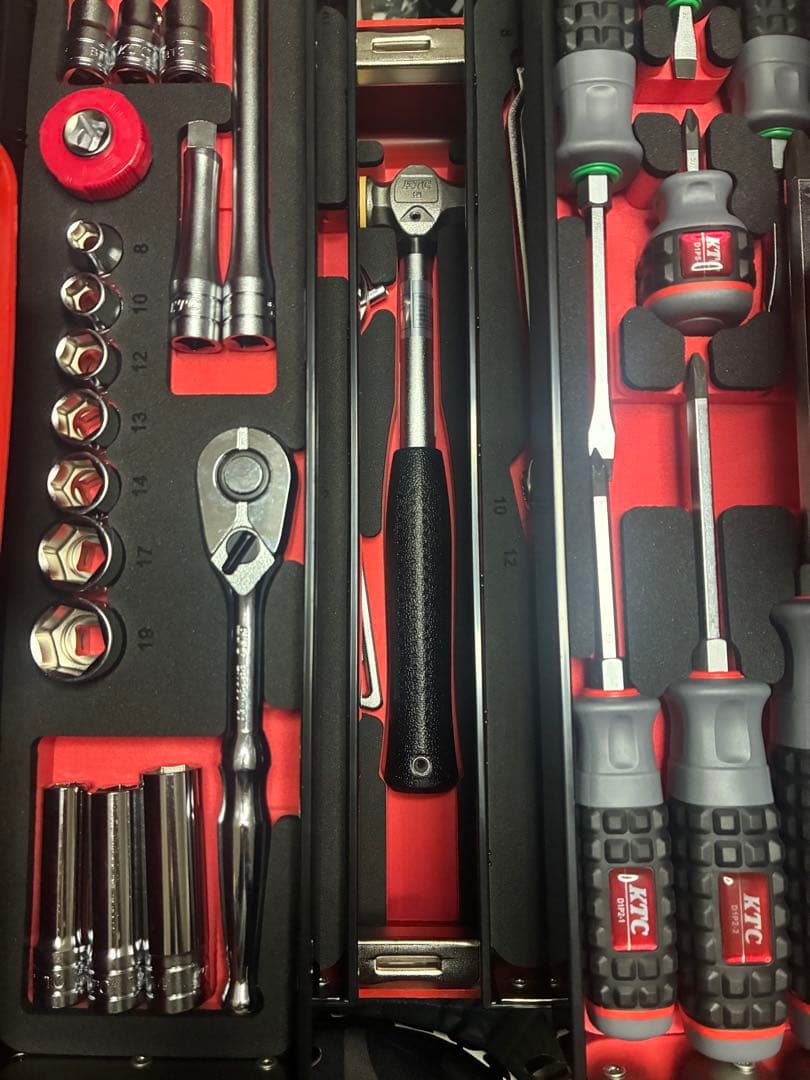 KTC 9.5sq. ライダーズメンテナンスツールセット 14点 バイク工具