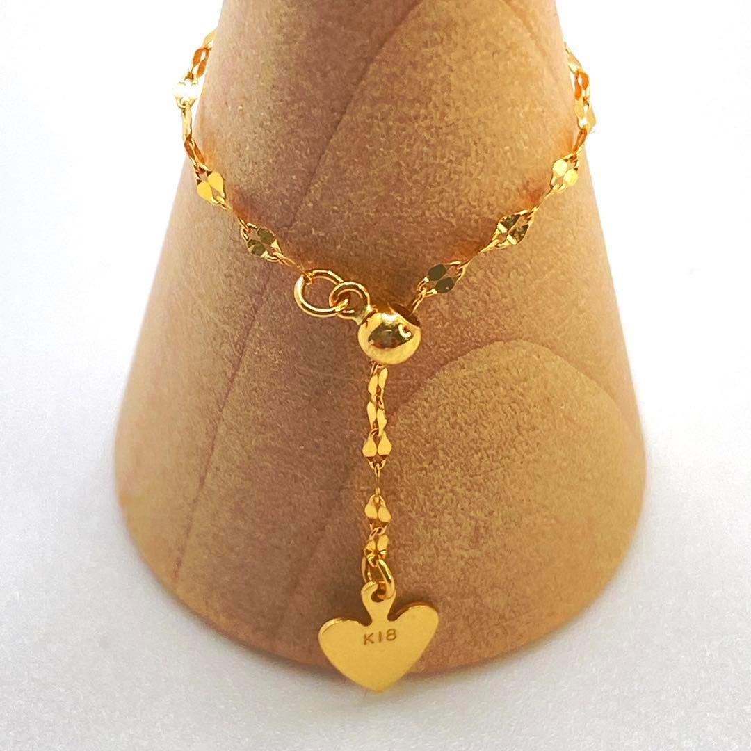 新品✨大人気18金 ✨k18刻印チェーンリング1.2㎜16号〜FREEプレゼント