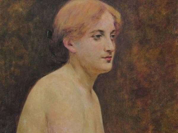 久米桂一郎、【裸婦】、希少な額装用画集画、新品高級額 額装付、状態良好