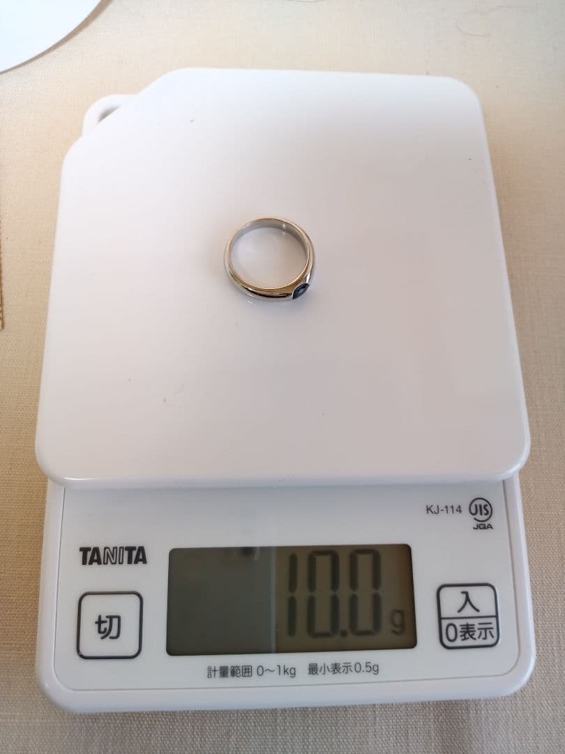 (4714)　Pt900　 0.73　リング　指輪　石付　１０ｇ　19号