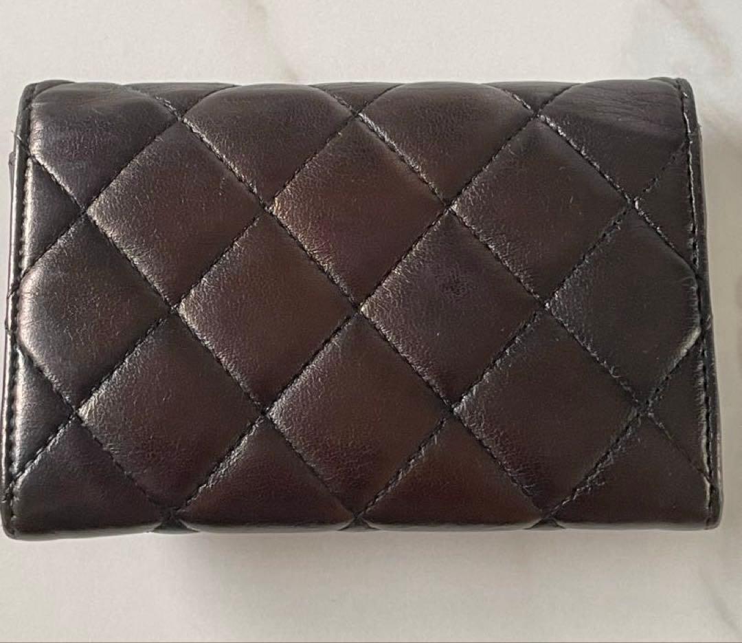 CHANEL シャネル ブラック キルティング ケース