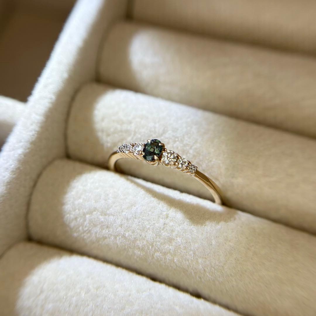 ぱ*ん様 K18 アレキサンドライトリング 11号