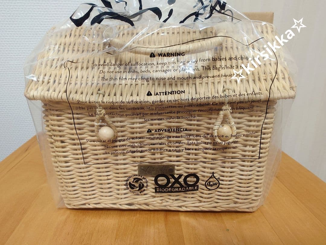 新品 olliella casa clutch straw かごバッグ オリエラ