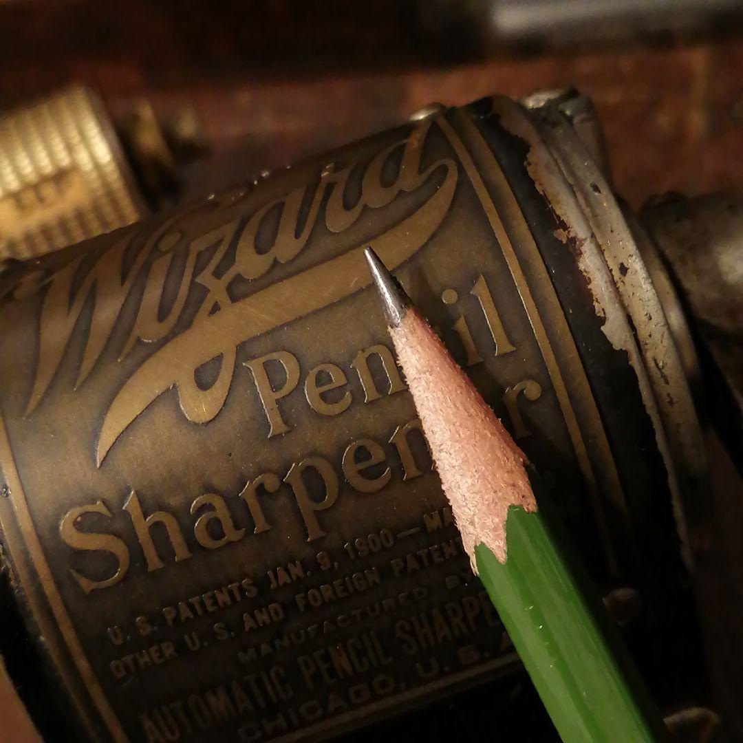 米国シカゴ アンティークWizardウィザード鉛筆削り☆文房具