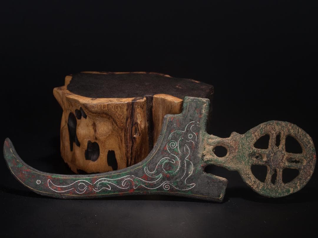 中国清銅器　唐時代ベルトの金具　激安骨董品 AK499A3-5